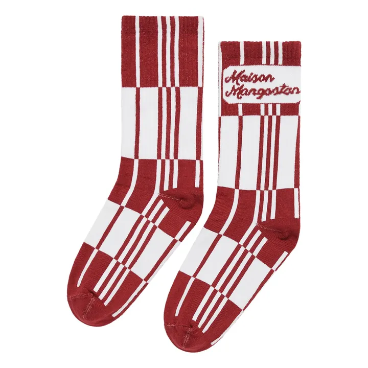 Maison Mangostan Blanket socks Red Smallable