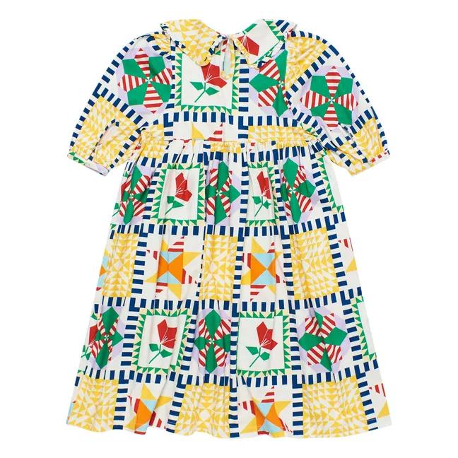 Vestido patchwork | Amarillo