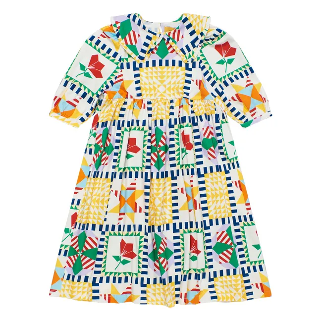 Vestido patchwork | Amarillo