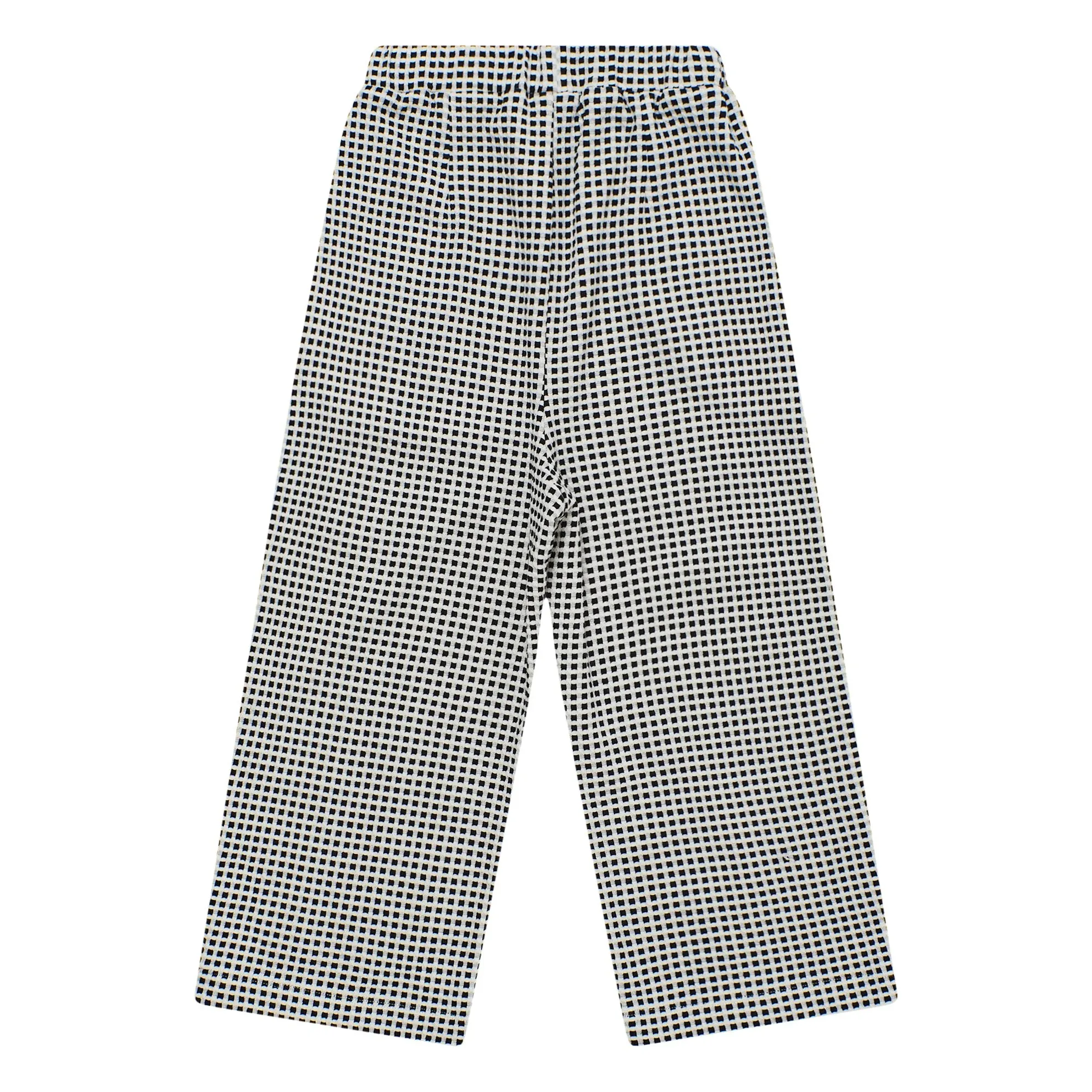 Maison Mangostan Black Carreaux Pants