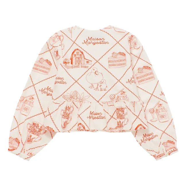 Mantel Blusa de algodón orgánico | Crudo
