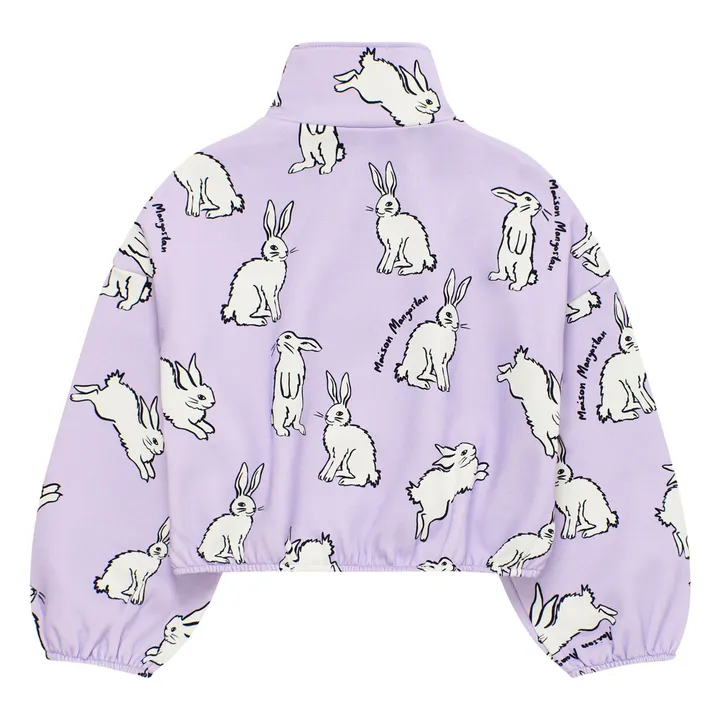 Sweat Lapin Coton Bio | 	Lilas- Image produit n°2
