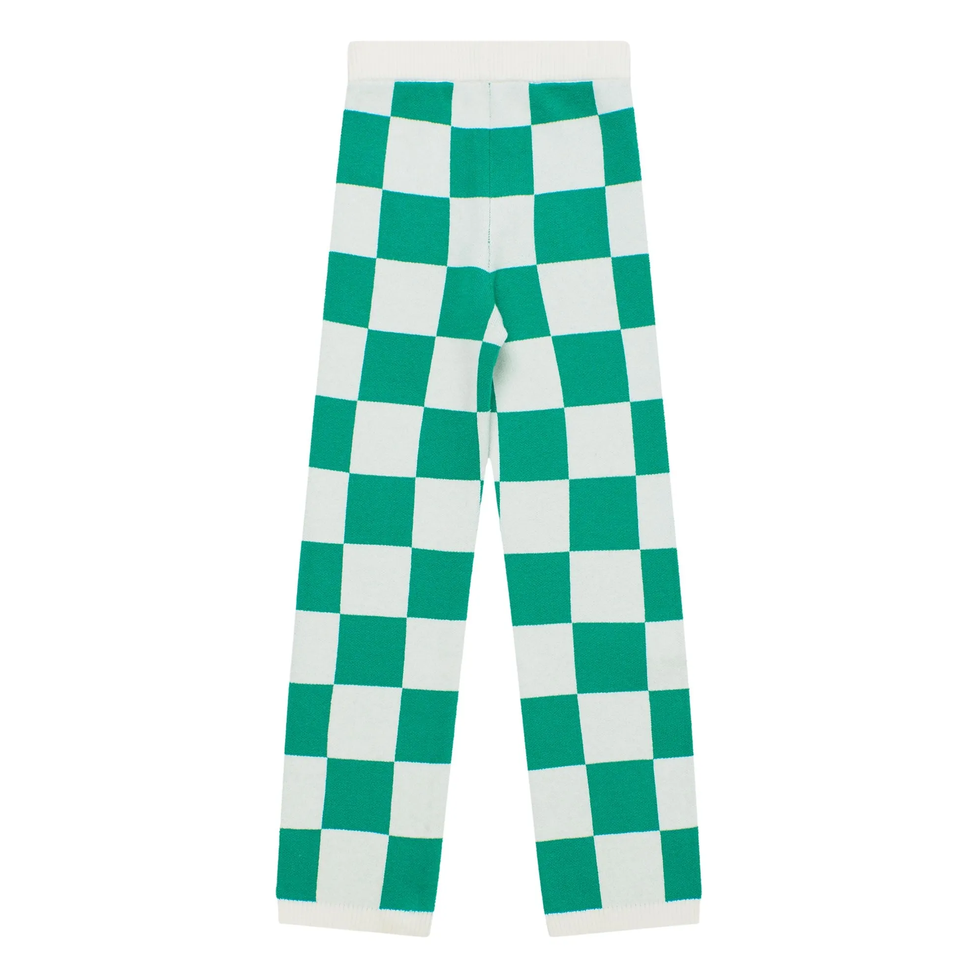 Maison Mangostan Green Damier Mesh Pants
