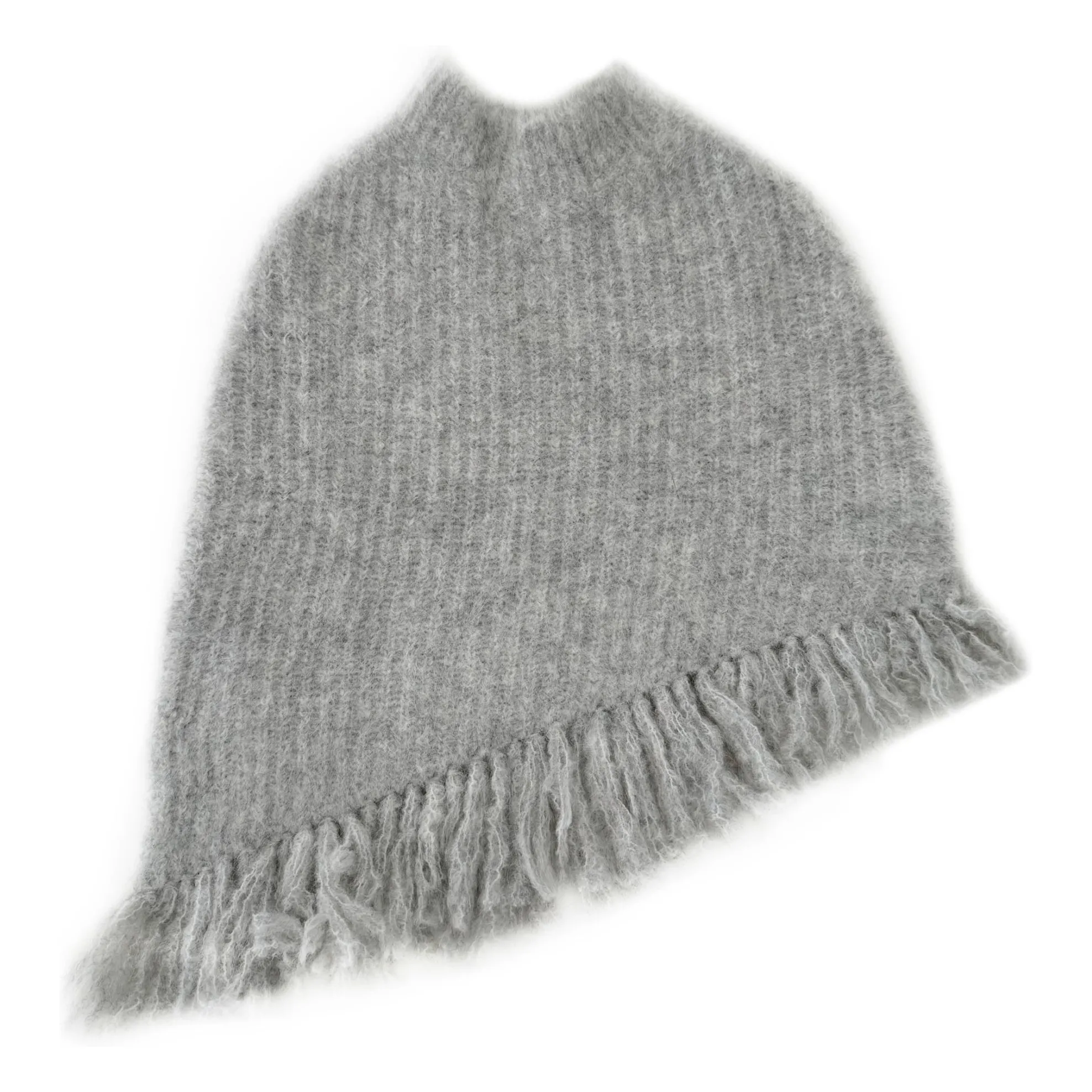Longlivethequeen Grey Cape Fringes