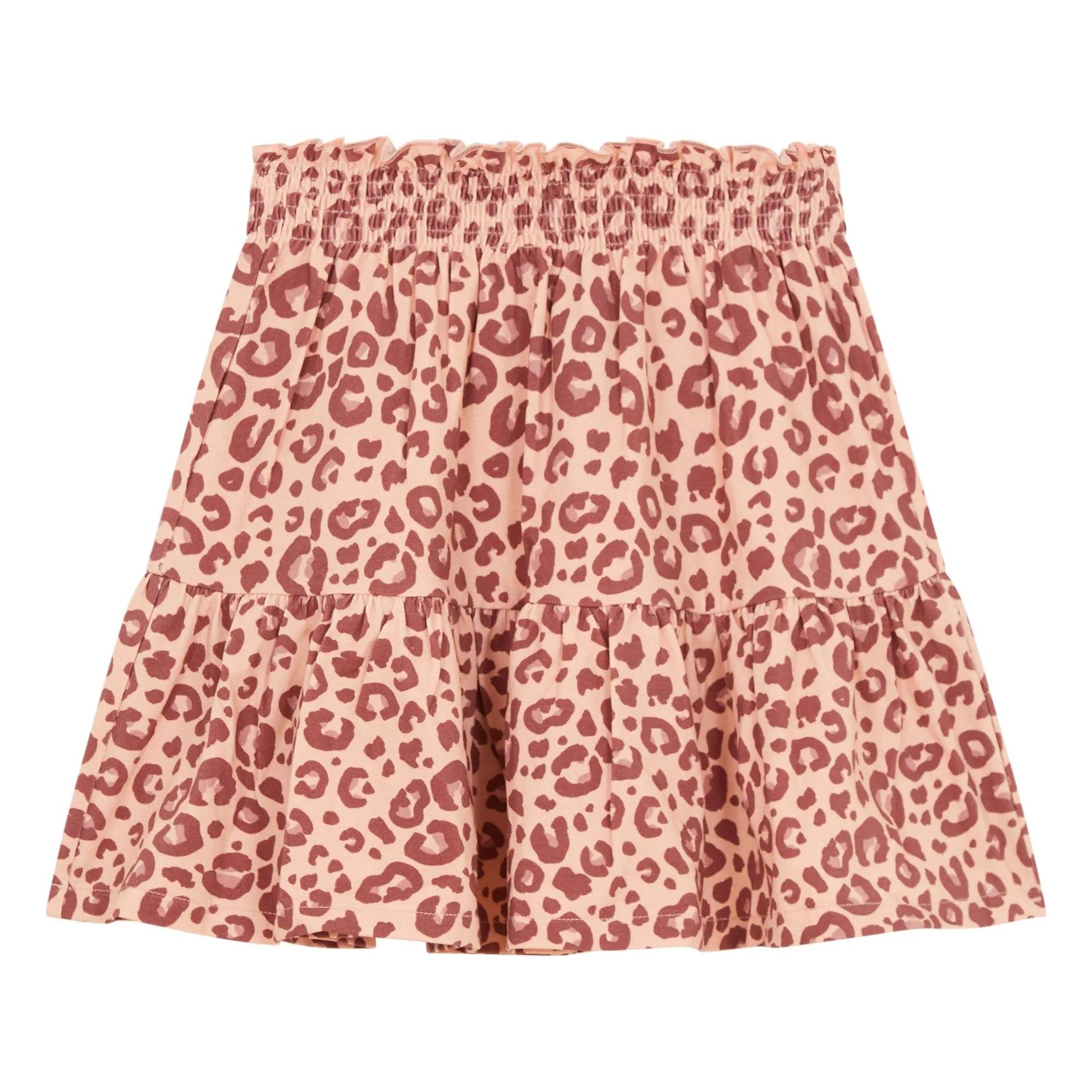 Hundred Pieces Pink Animal Print Velvet Skirt