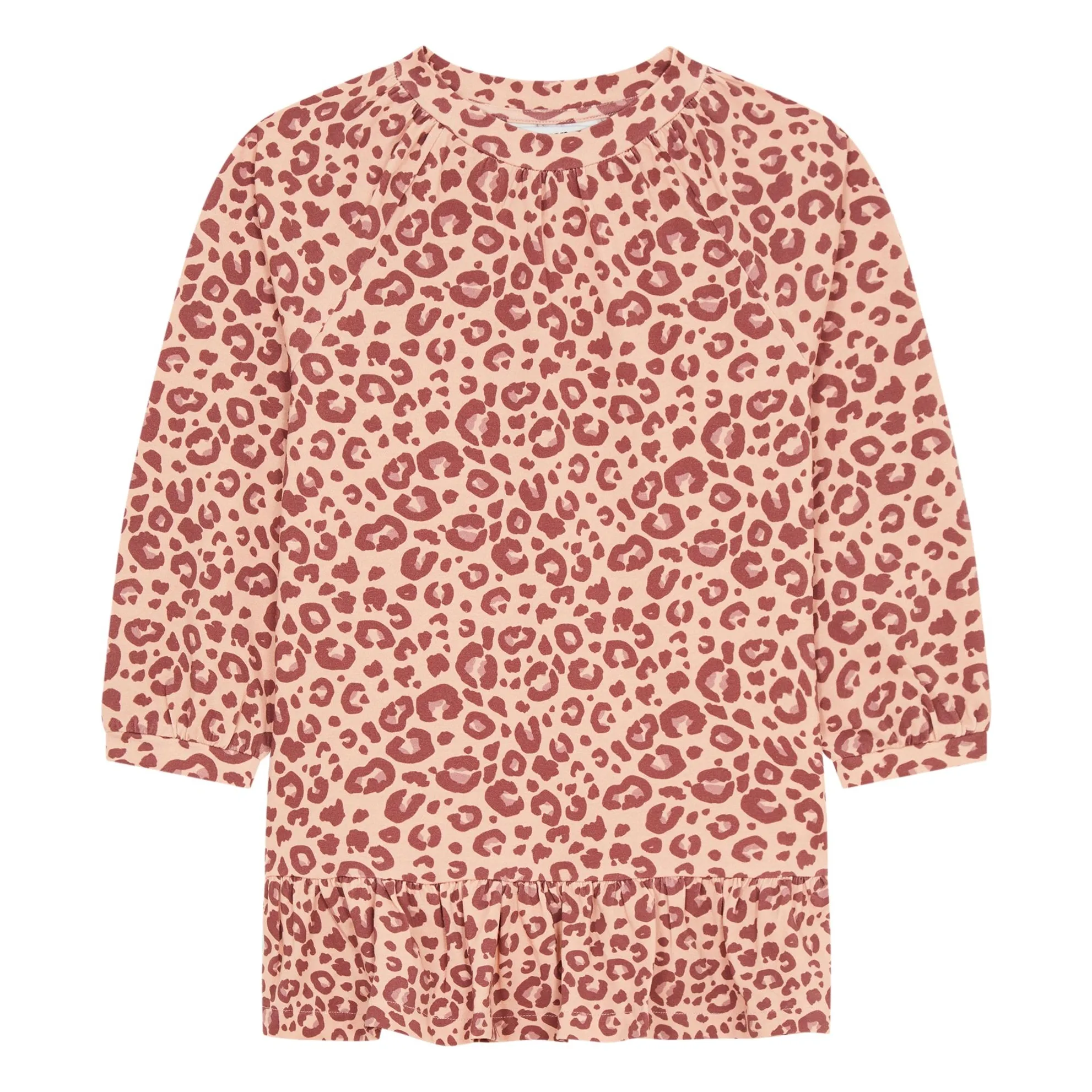 Hundred Pieces Pink Animal Print Short Dress