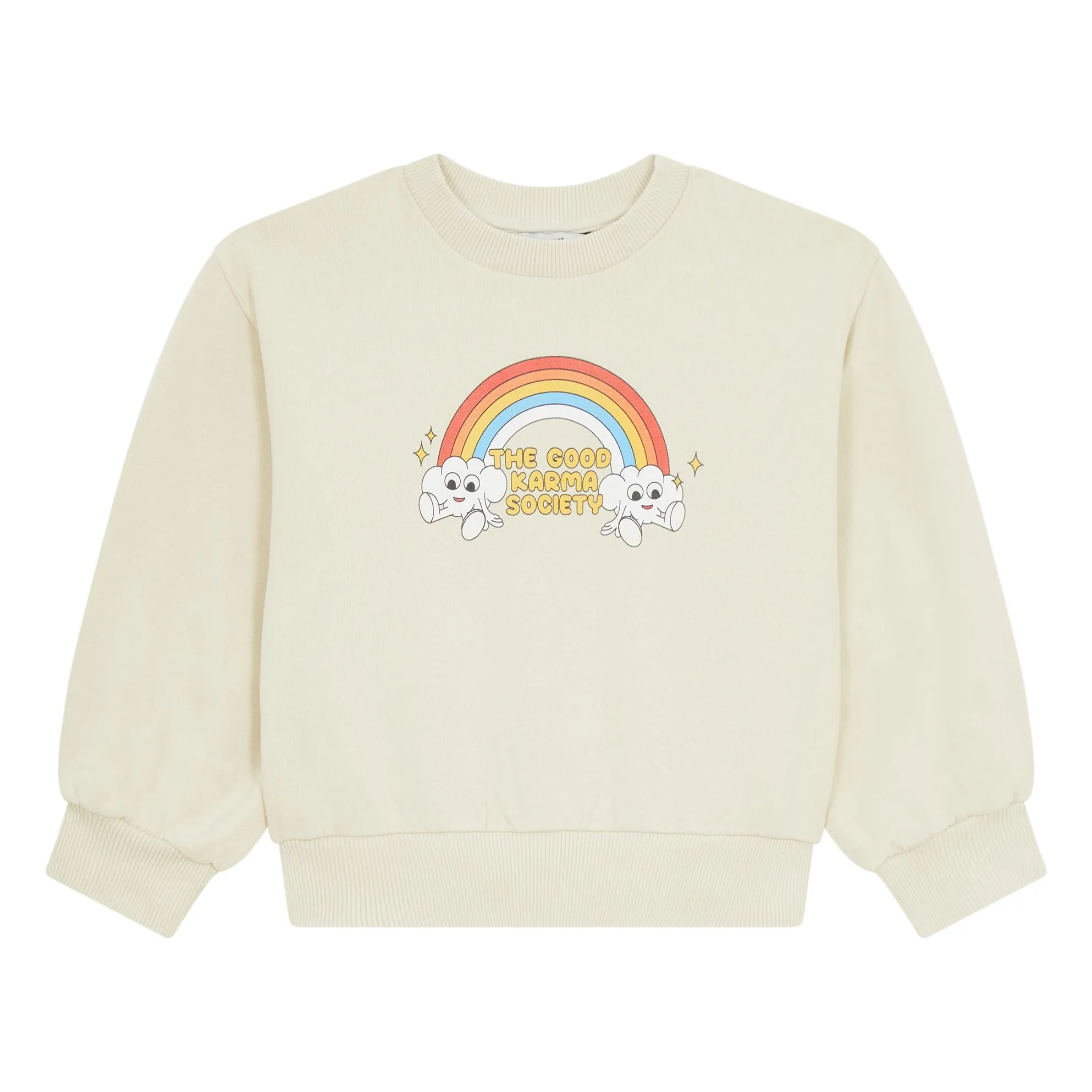 Hundred Pieces Natural Round-Neck Sweatshirt