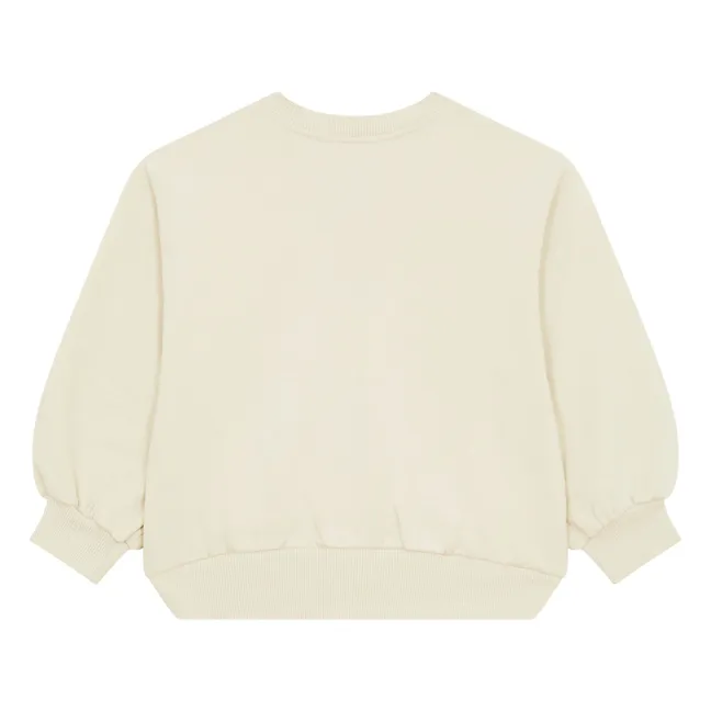 Sweatshirt mit Rundhalsausschnitt | Natur