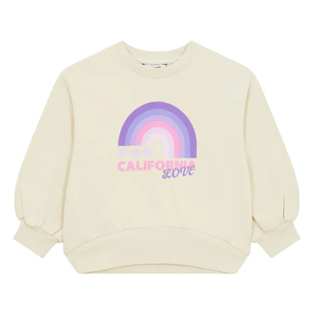 Sweatshirt mit Rundhalsausschnitt | Natur