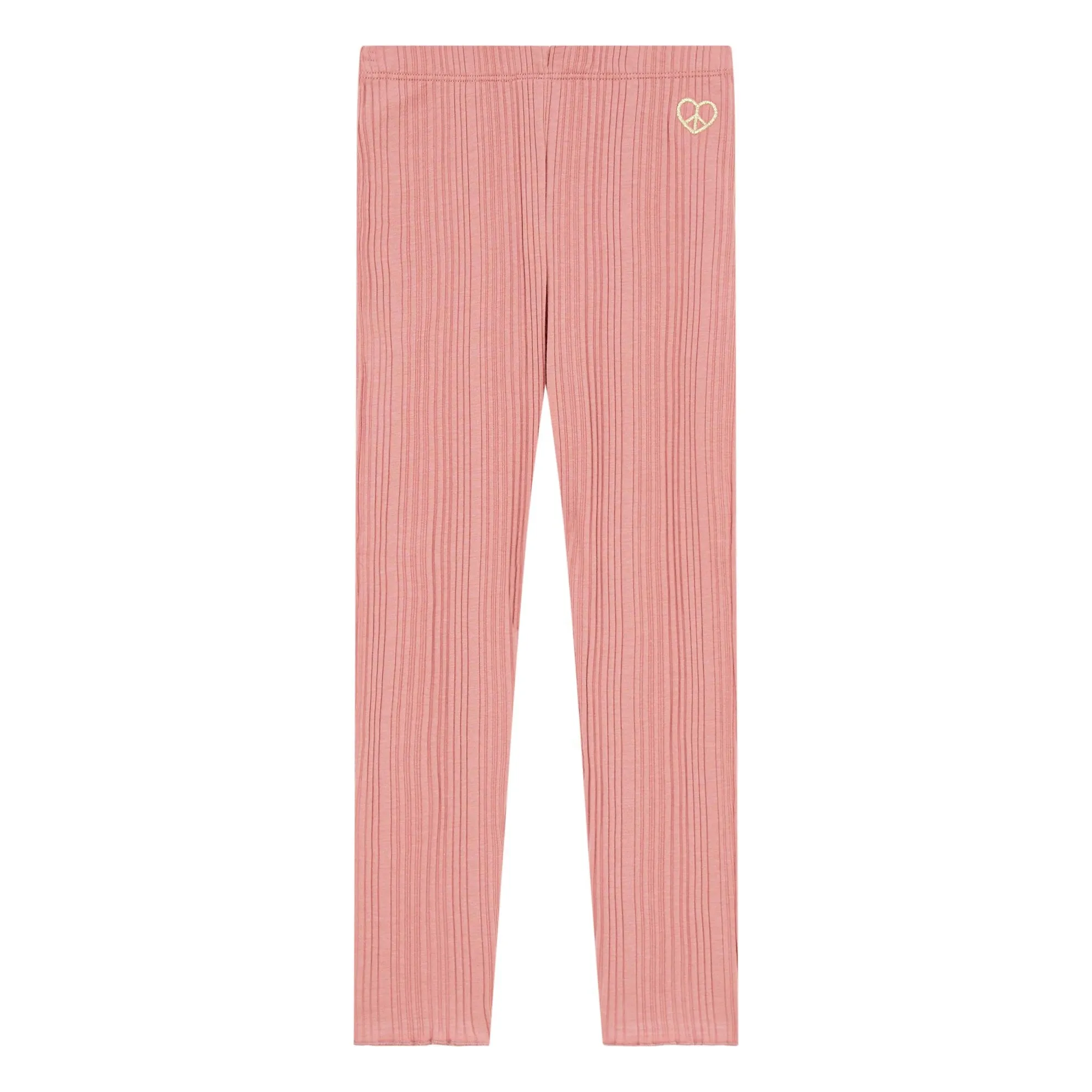 Hundred Pieces Blush Organic Cotton Rib Leggings