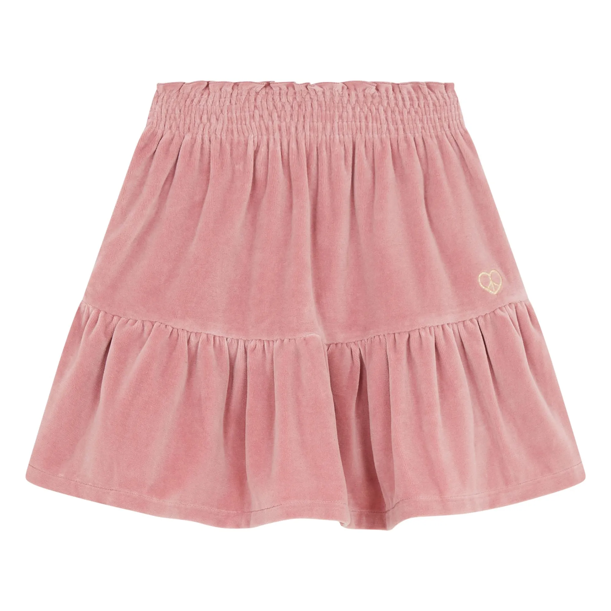 Hundred Pieces Blush Velvet Skirt
