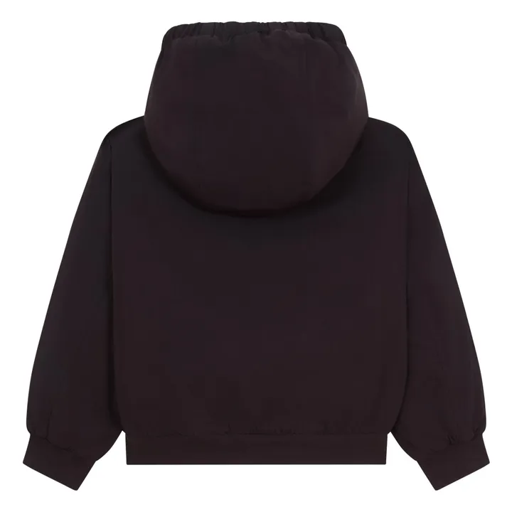 Giacca corta in pile | Nero- Immagine del prodotto n°3
