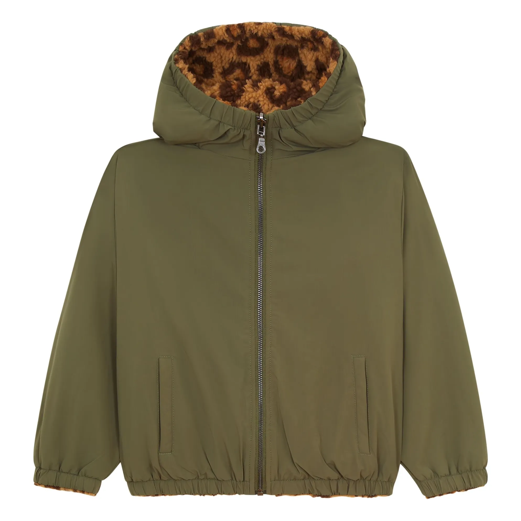Hundred Pieces Khaki Long Fleece Jacket