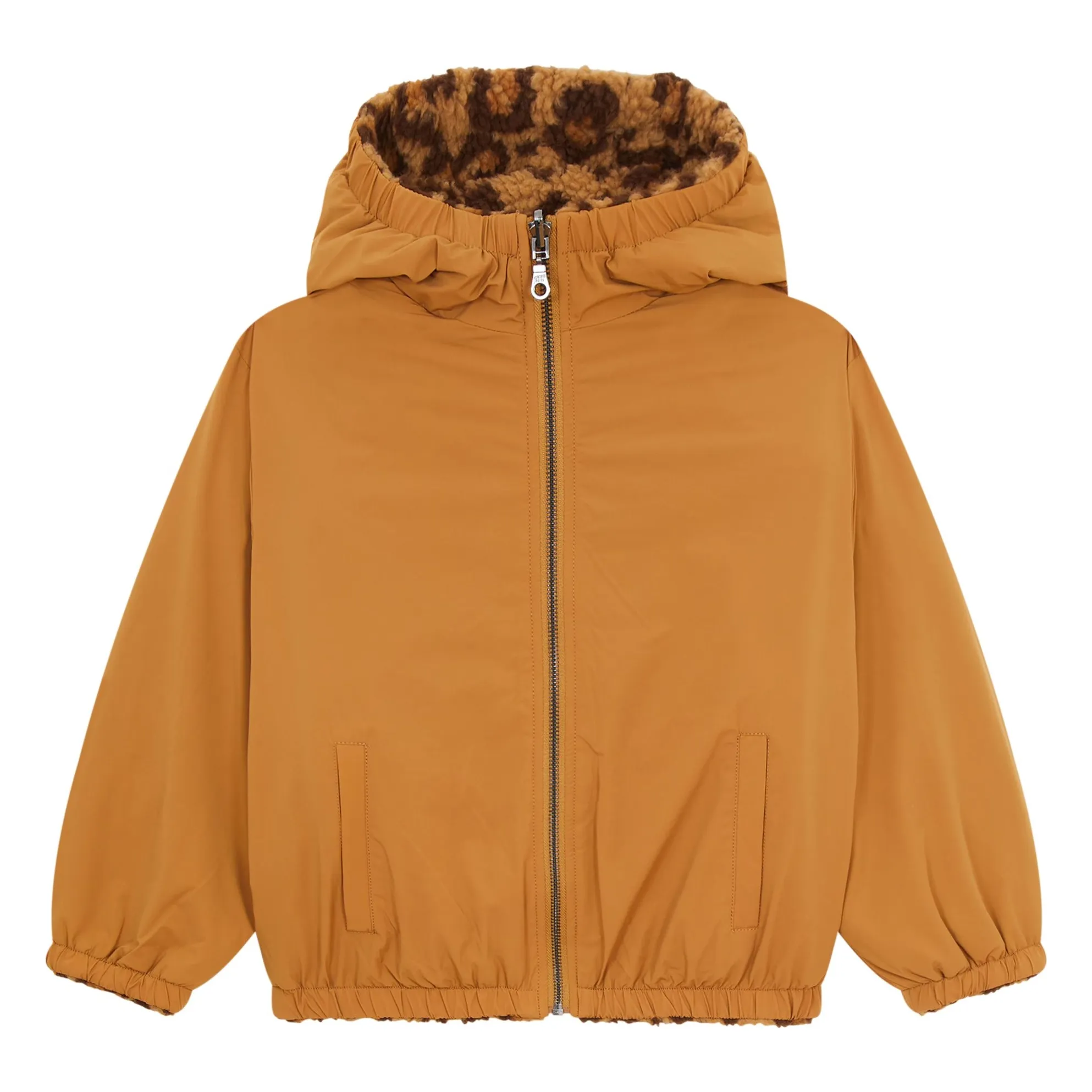 Hundred Pieces Camel Long Fleece Jacket