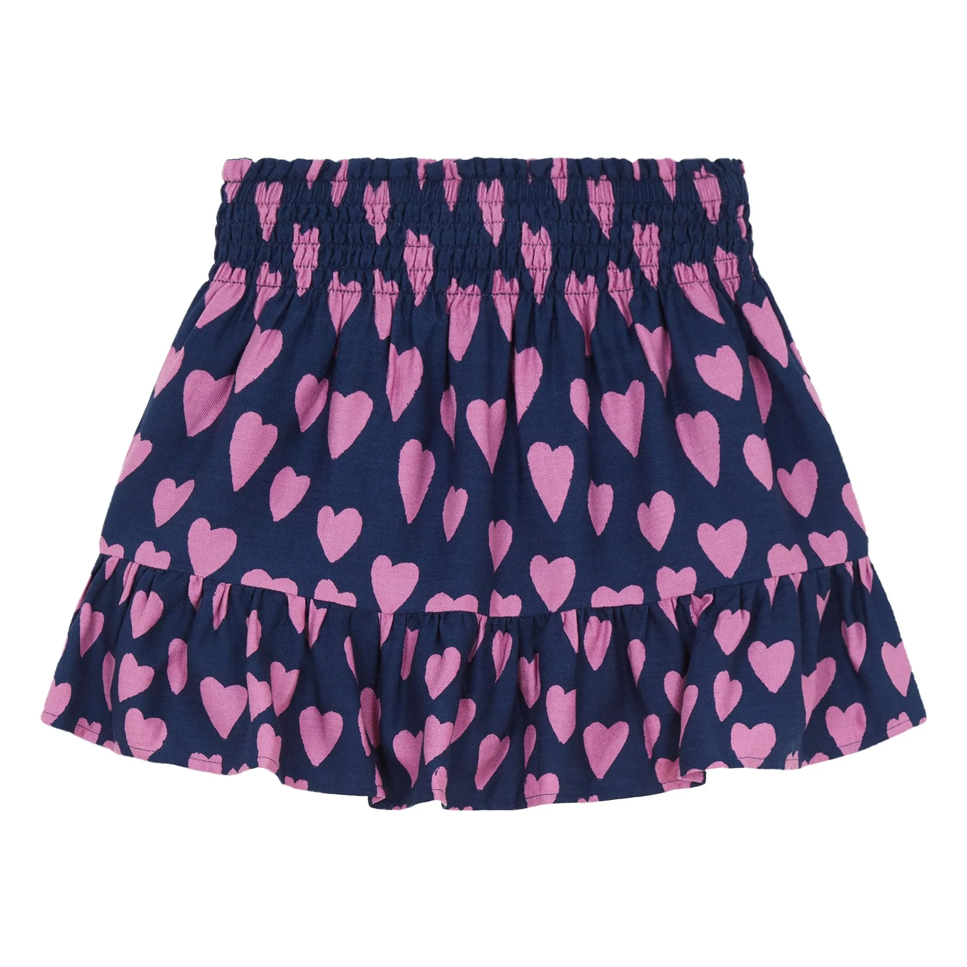 Hundred Pieces Indigo Blue Aop Heart Blue Skirt