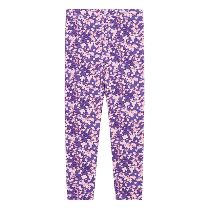Legging imprimé fleuris | Violet- Image produit n°1
