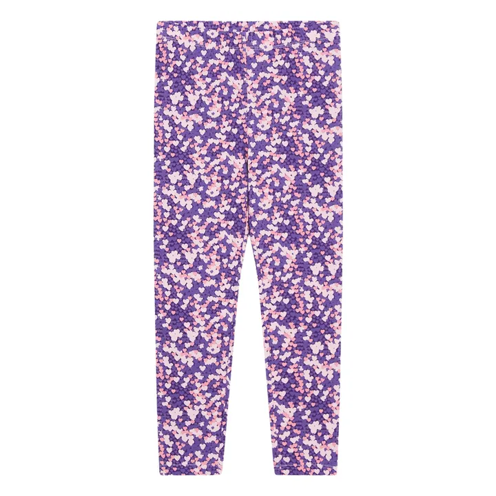 Legging imprimé fleuris | Violet- Image produit n°0