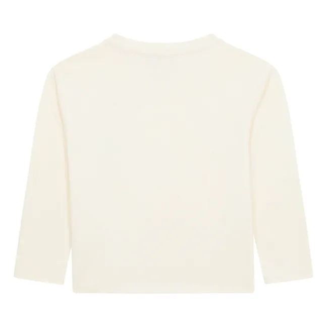 T-shirt a maniche lunghe Cotone biologico | Ecru