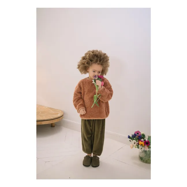 Porgy Velours Hose | Khaki