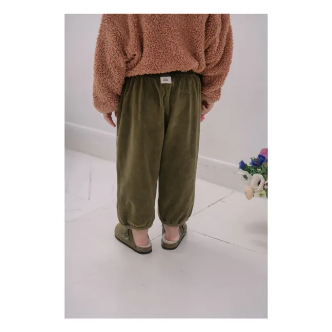 Porgy Velours Hose | Khaki