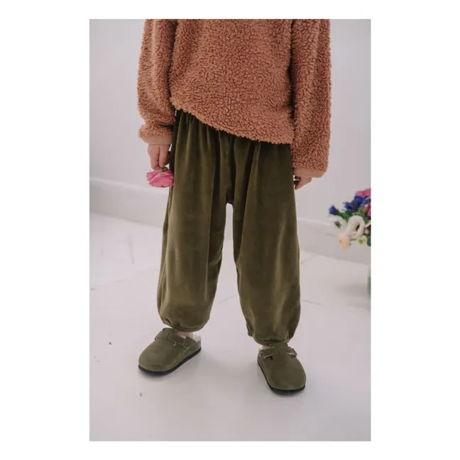 Porgy Velours Hose | Khaki