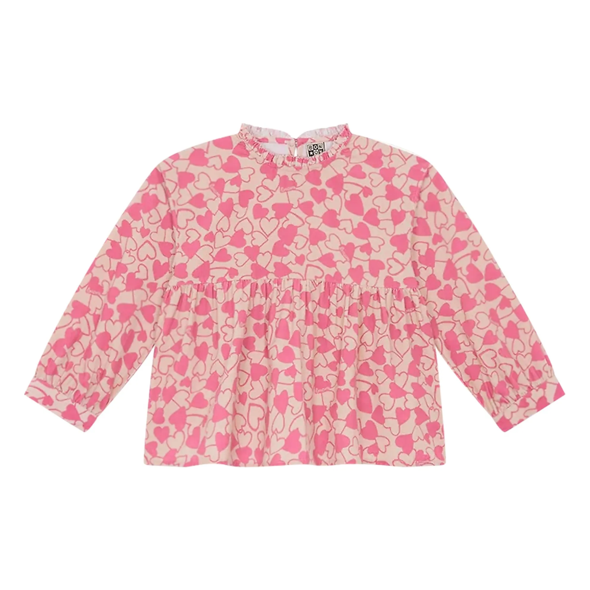 Bonton Pink Honey Cœurs Blouse