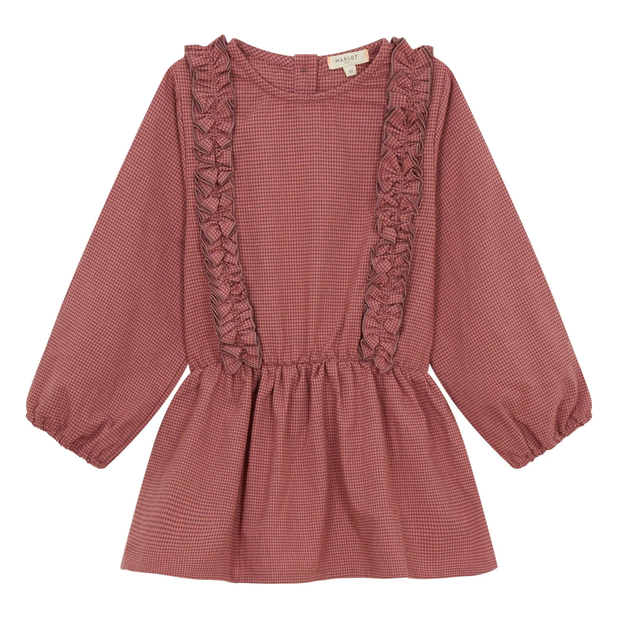 Marlot Paris Girls Pink Gingham Dress