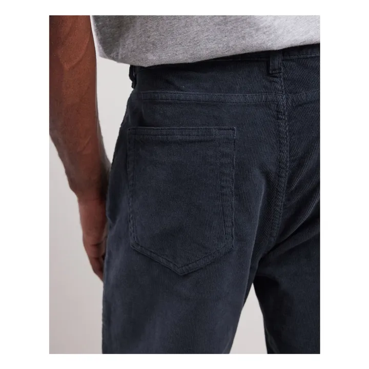 Tim Hose aus geripptem Velours | Navy- Produktbild Nr. 1