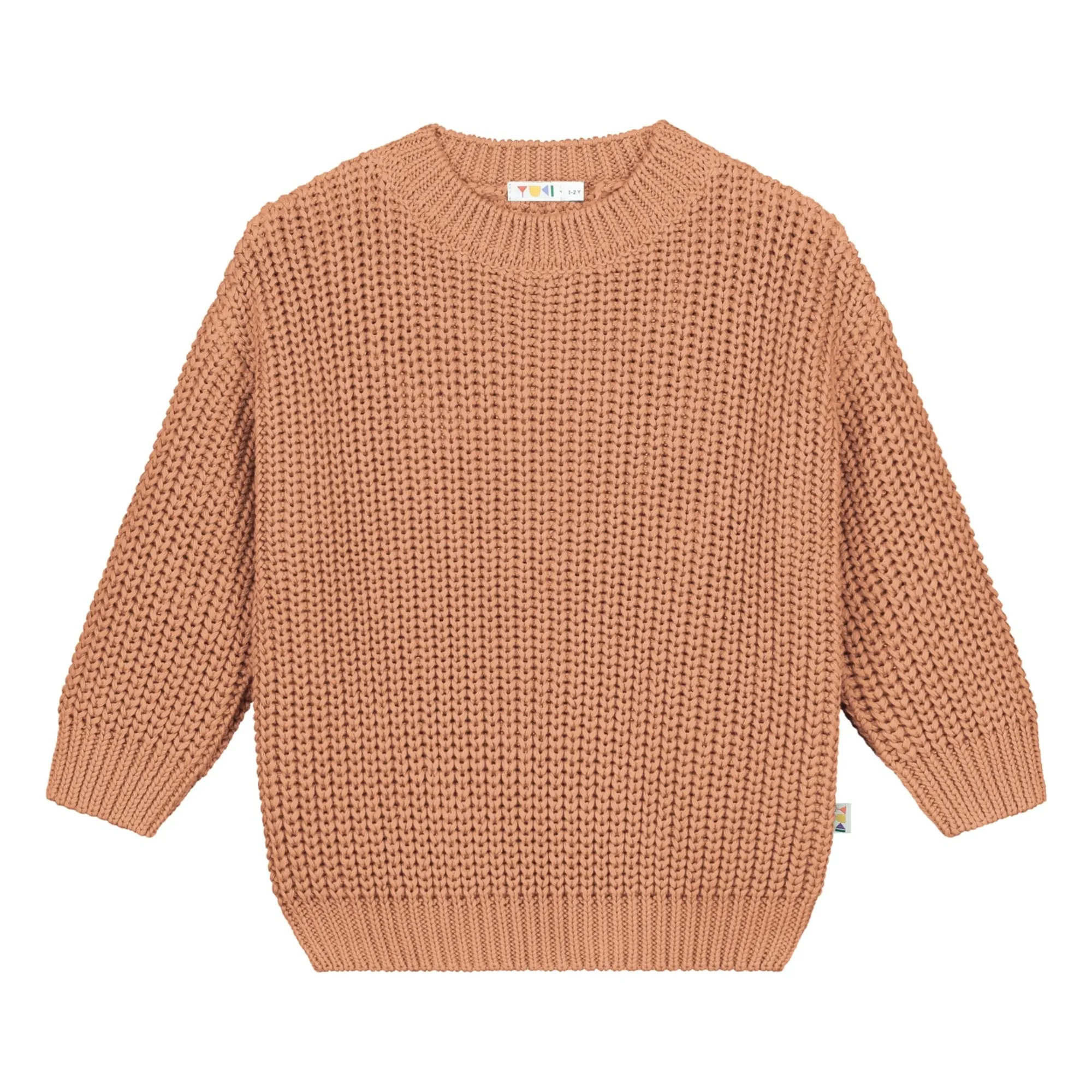 Yuki Peach Organic Cotton Chunky Sweater