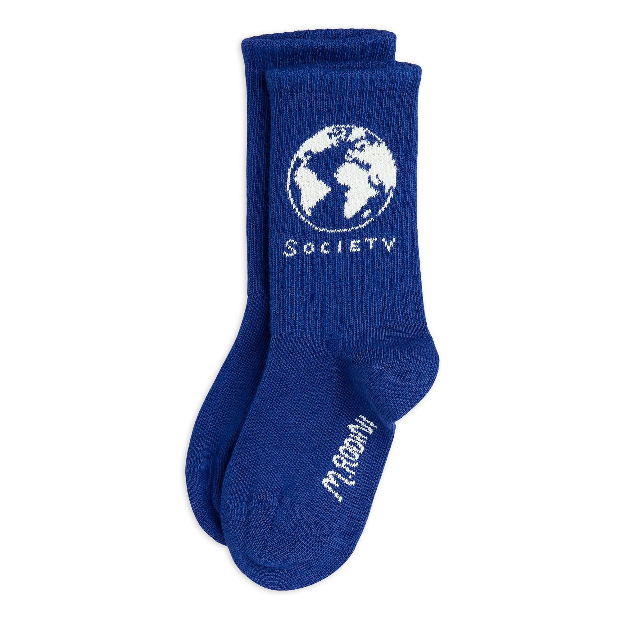 Mini Rodini Blue Rodini Society Organic Cotton Mini Socks