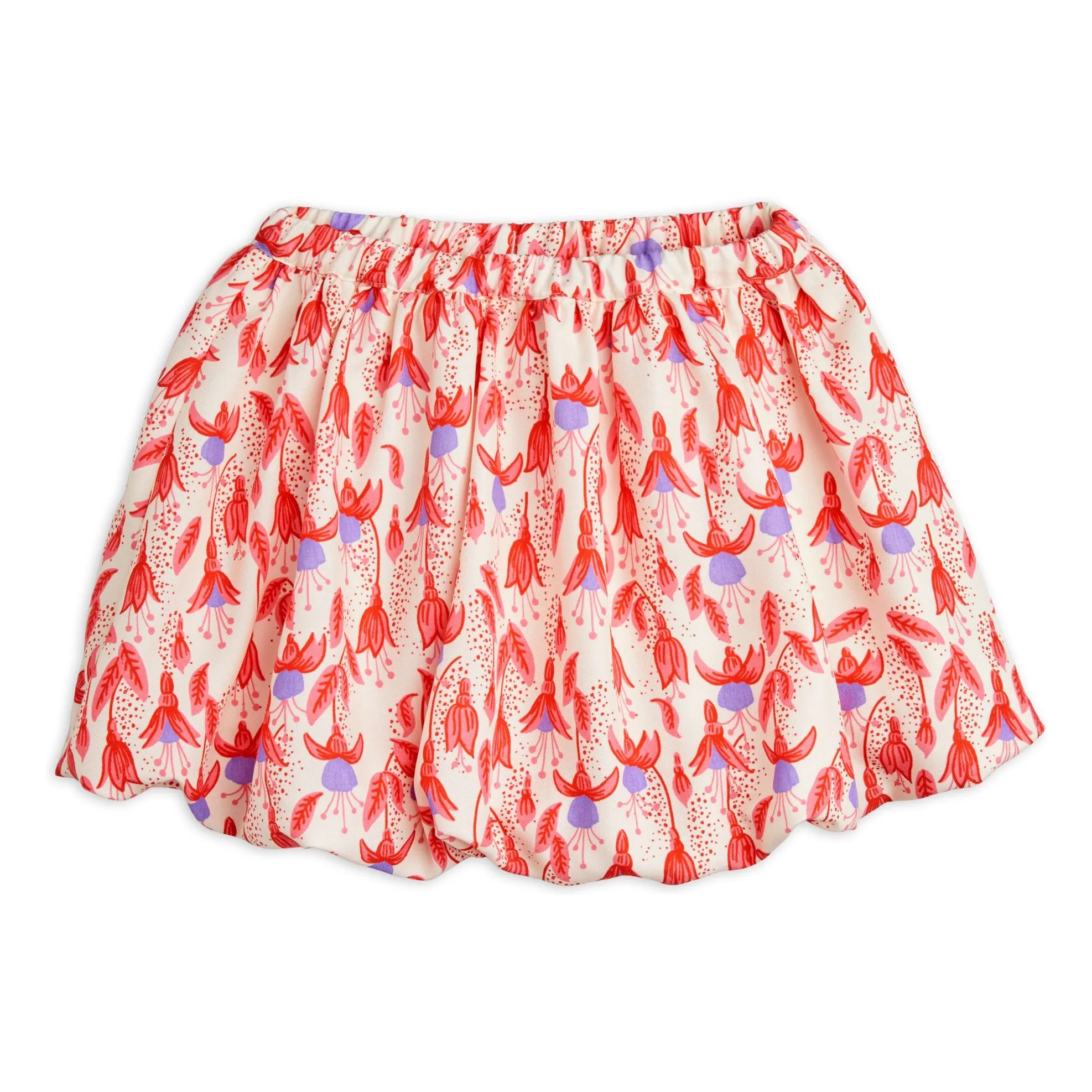 Mini Rodini Cream Fuchsia Lyocell Skirt