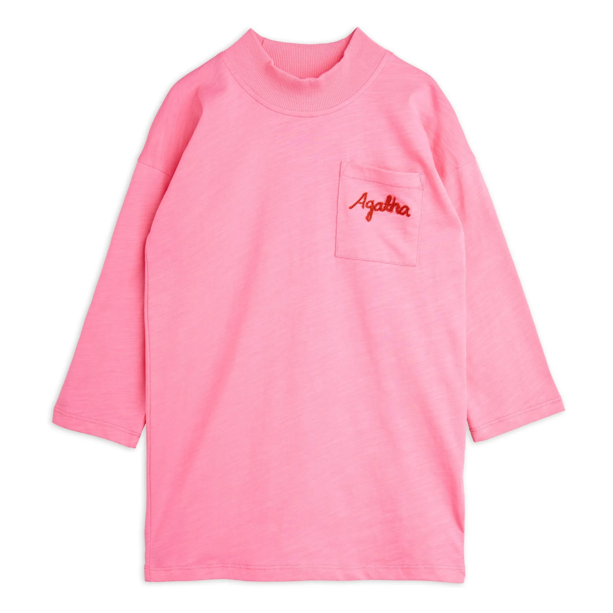 Robe Agatha Coton Bio | Rose- Image produit n°0