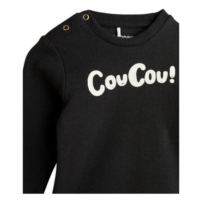 Body Coucou Algodón Ecológico | Negro