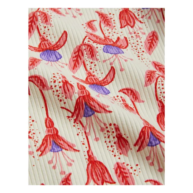 Calzoncillos de algodón ecológico fucsia | Crema
