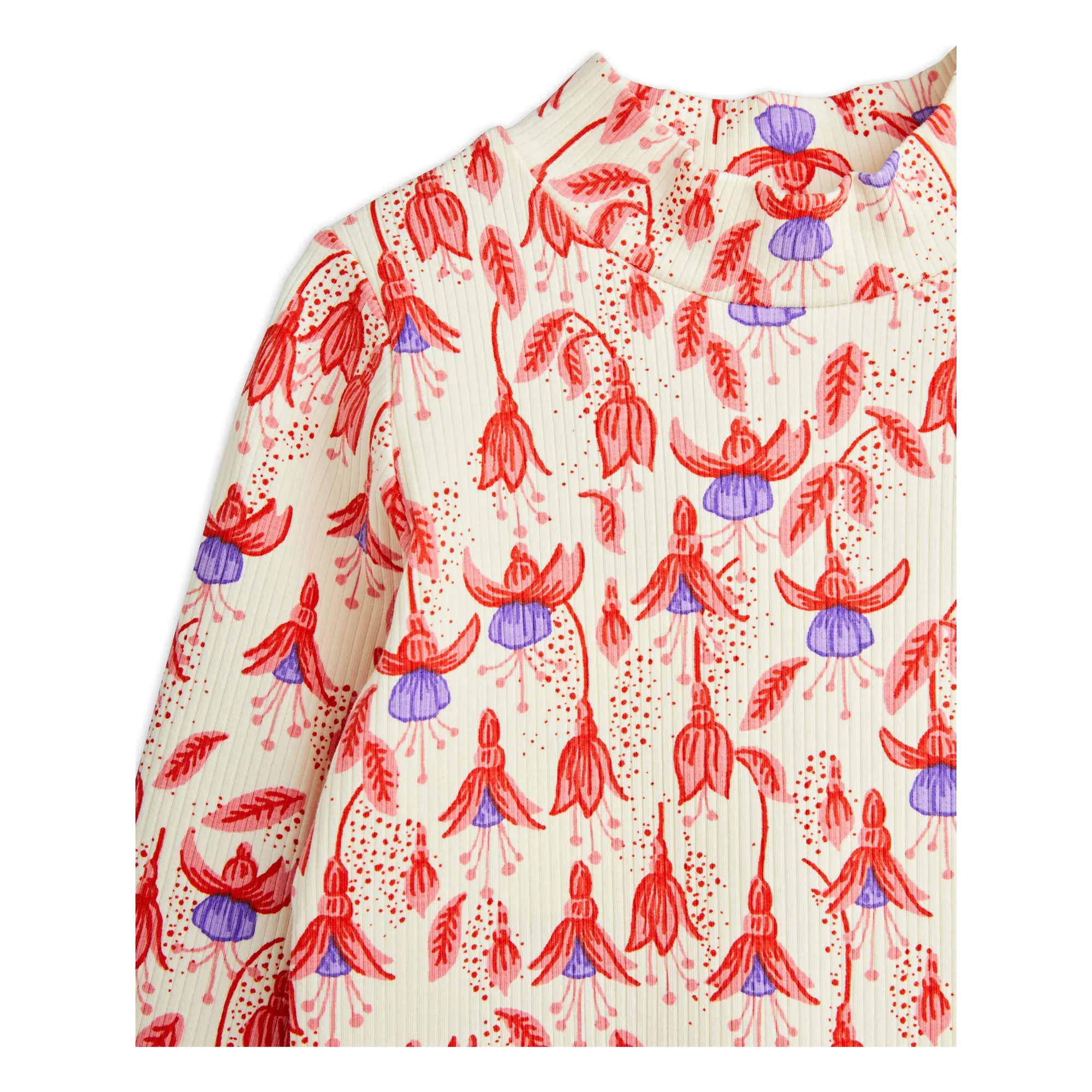 Sous-Pull Fuchsia Coton Bio | Crème- Image produit n°2