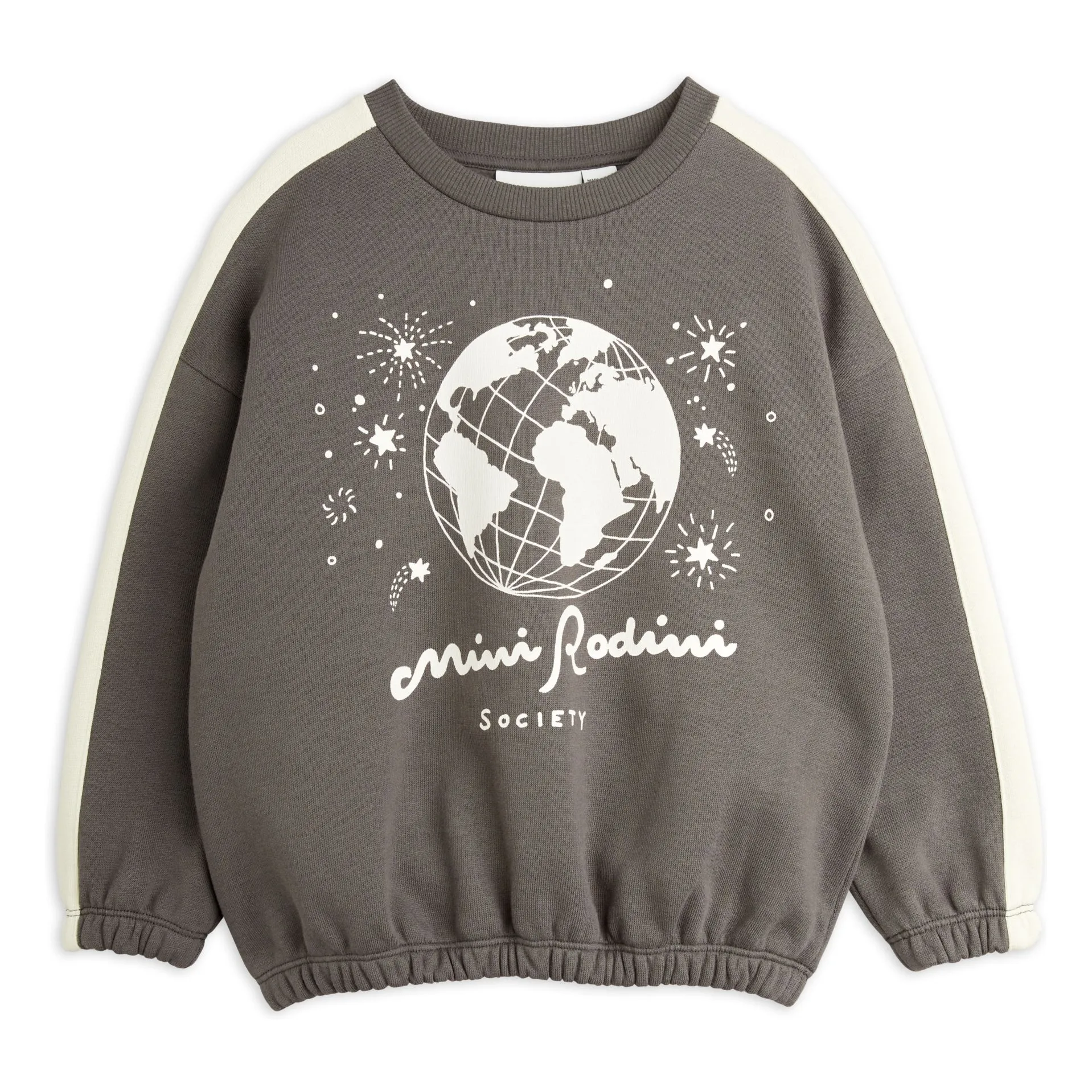 Mini Rodini Black Society Organic Cotton Sweatshirt