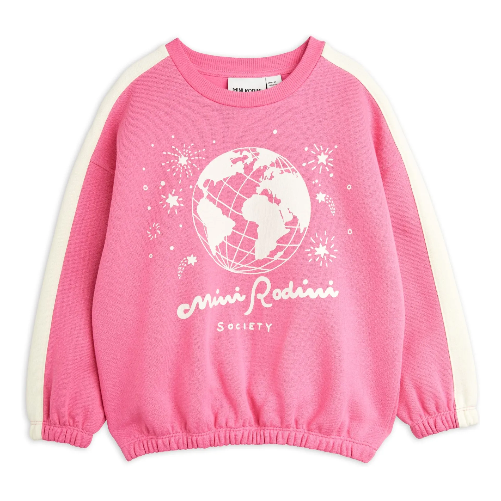 Mini Rodini Pink Society Organic Cotton Sweatshirt