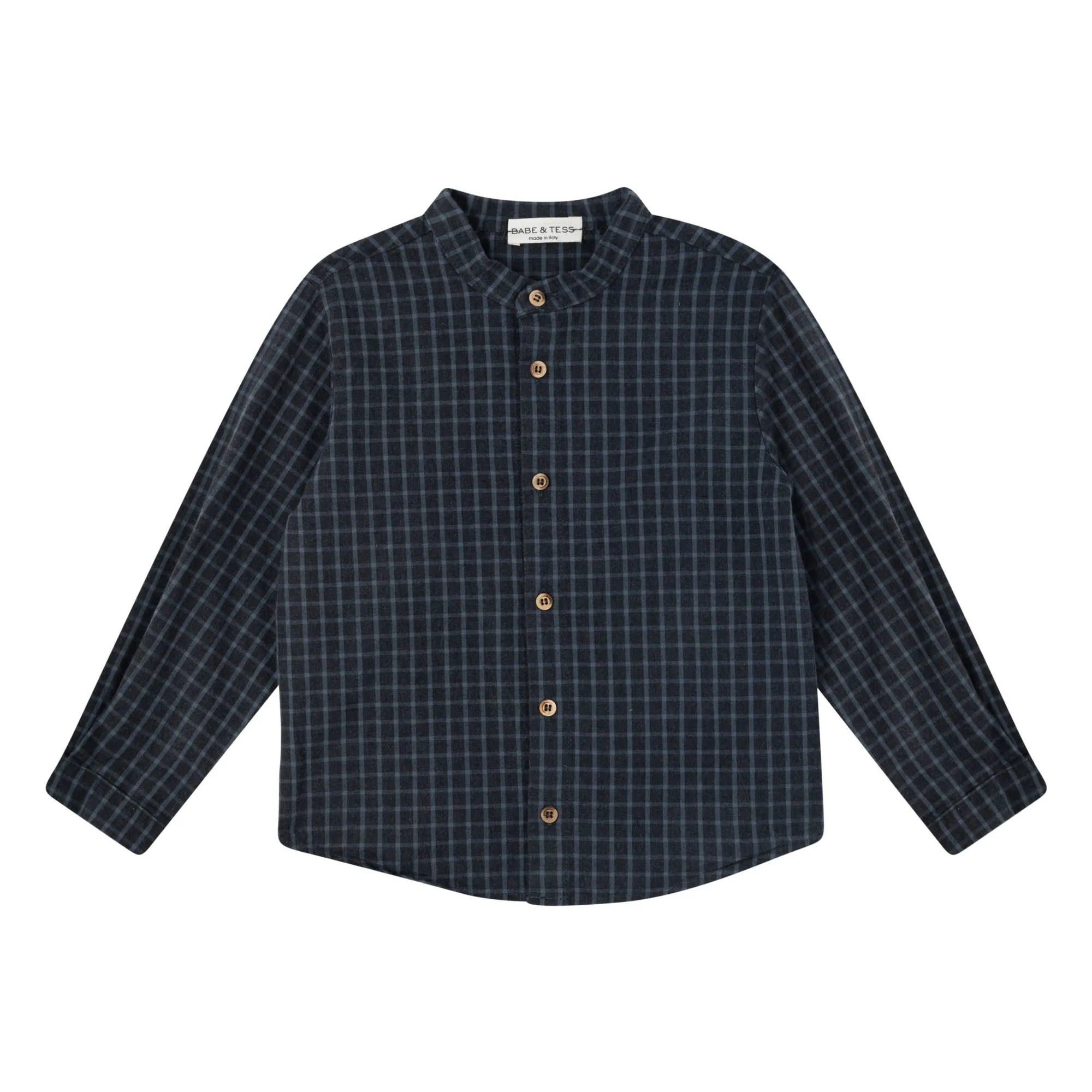Babe & Tess Blue Coreana Checkered Shirt