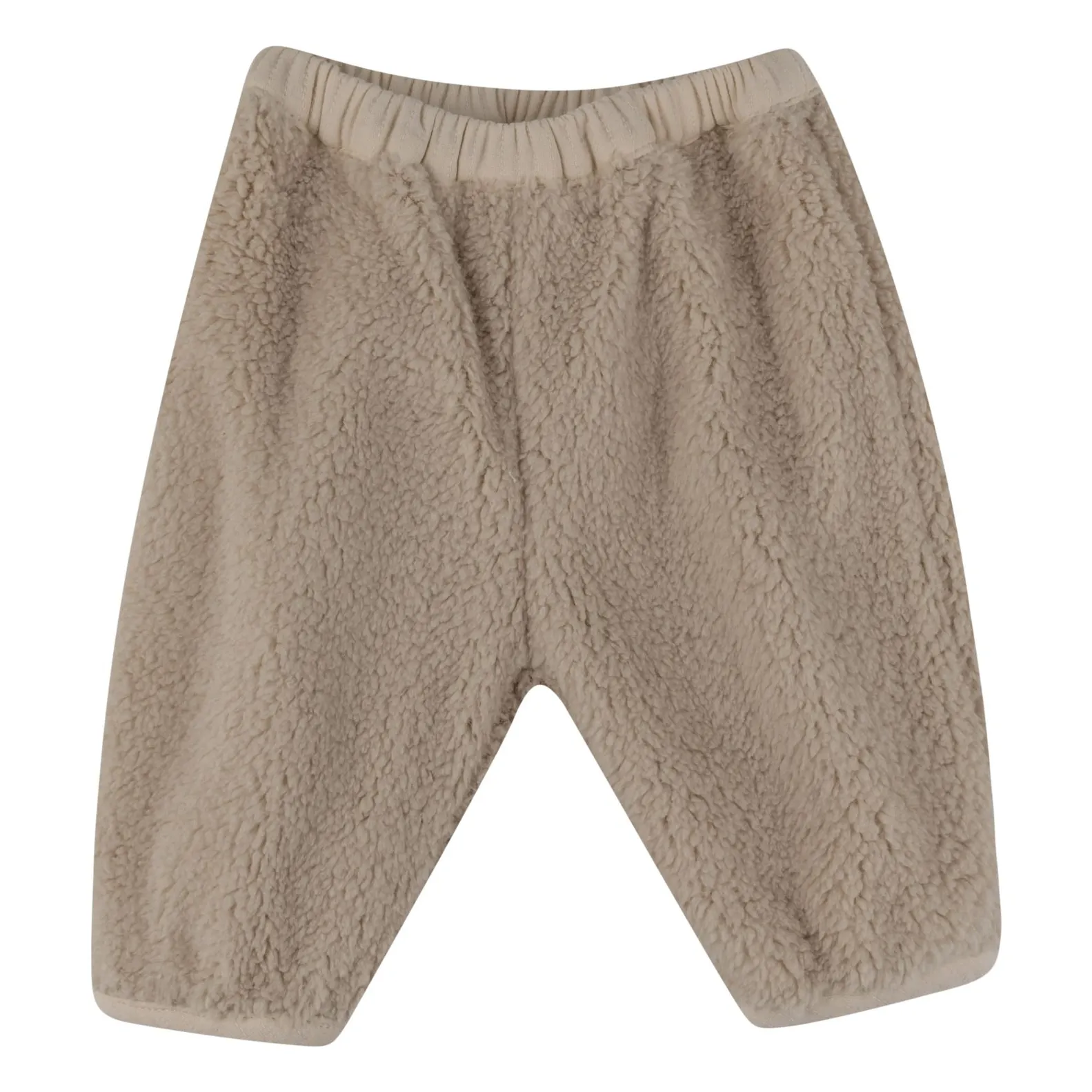 Babe & Tess Beige Fur-Look Pants