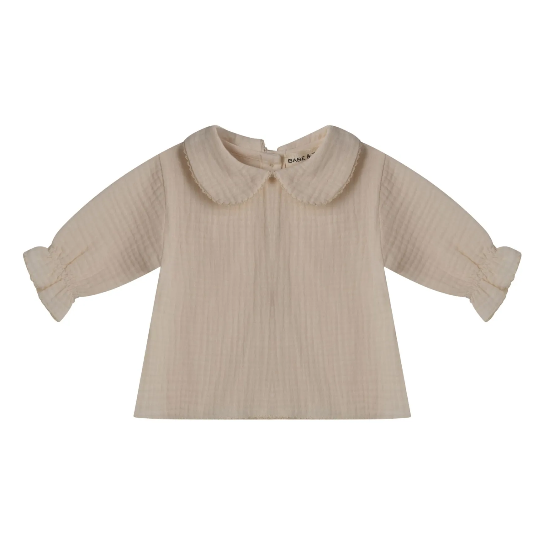Babe & Tess Ecru Nina Blouse Claudine Collar