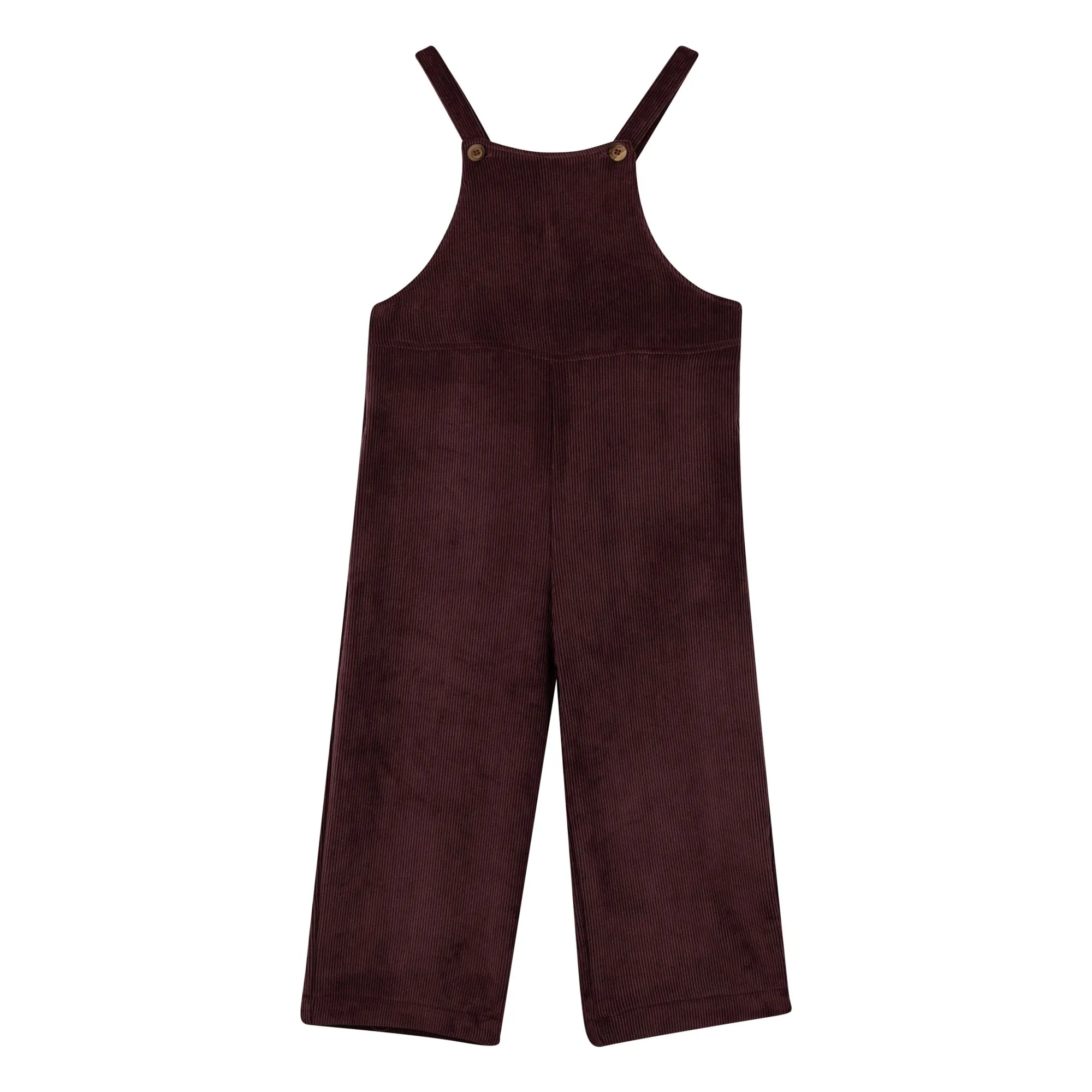 Babe & Tess Plum Ribbed Overalls