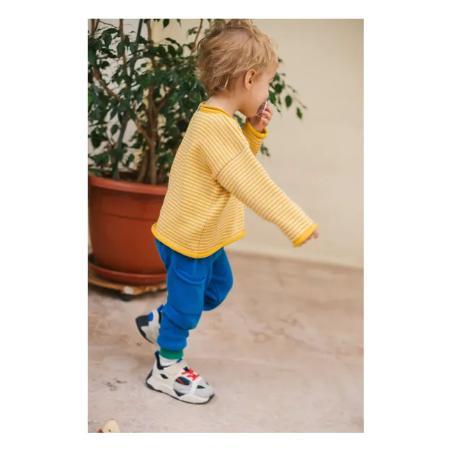 Snail organic cotton sweater | Yellow