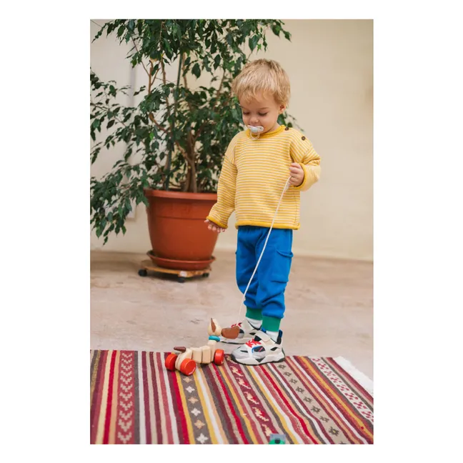 Snail organic cotton sweater | Yellow