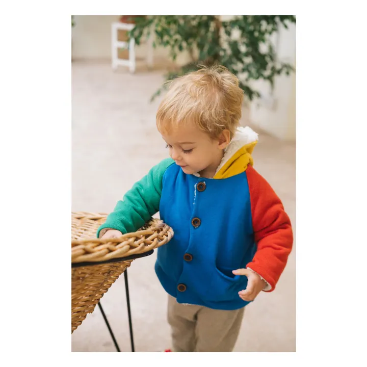 Froggy Rainbow Coat Organic Cotton | Blue- Product image n°2