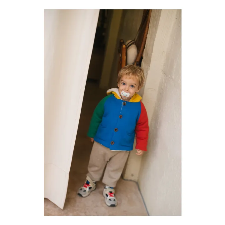 Froggy Rainbow Coat Organic Cotton | Blue- Product image n°1