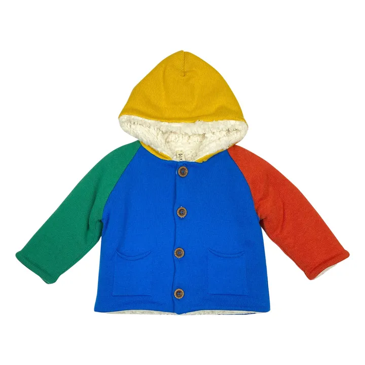 Froggy Rainbow Coat Organic Cotton | Blue- Product image n°0