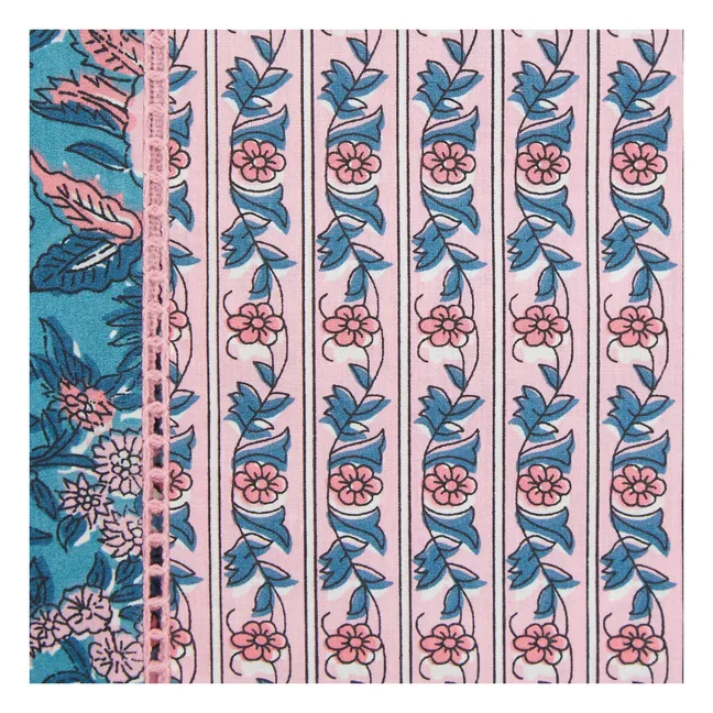 Nappe Carla en coton bio | Bleu