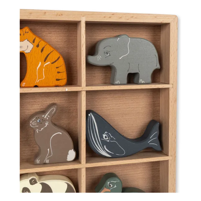 Animaux en bois FSC - Set de 9