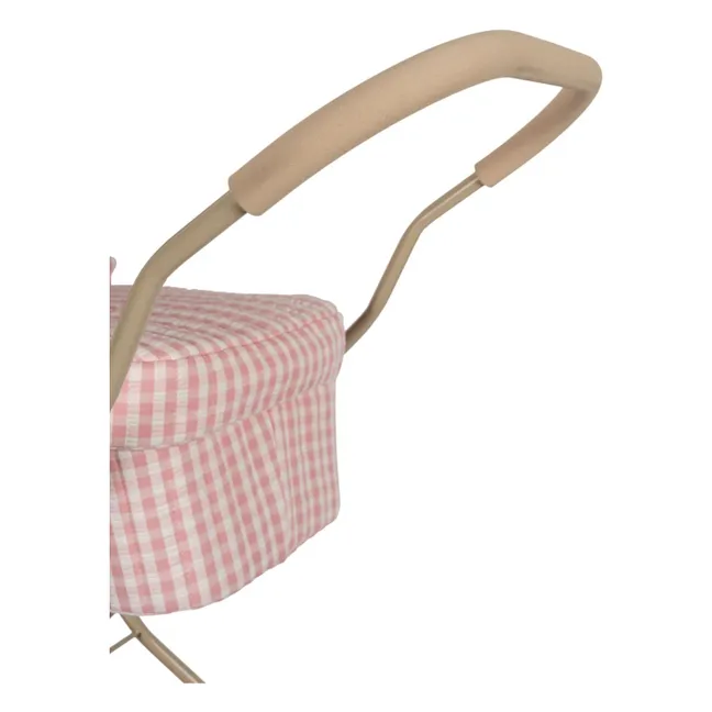 Puppenwagen Vichy | Rosa