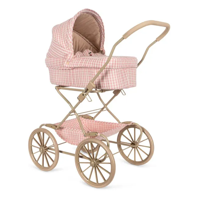 Puppenwagen Vichy | Rosa